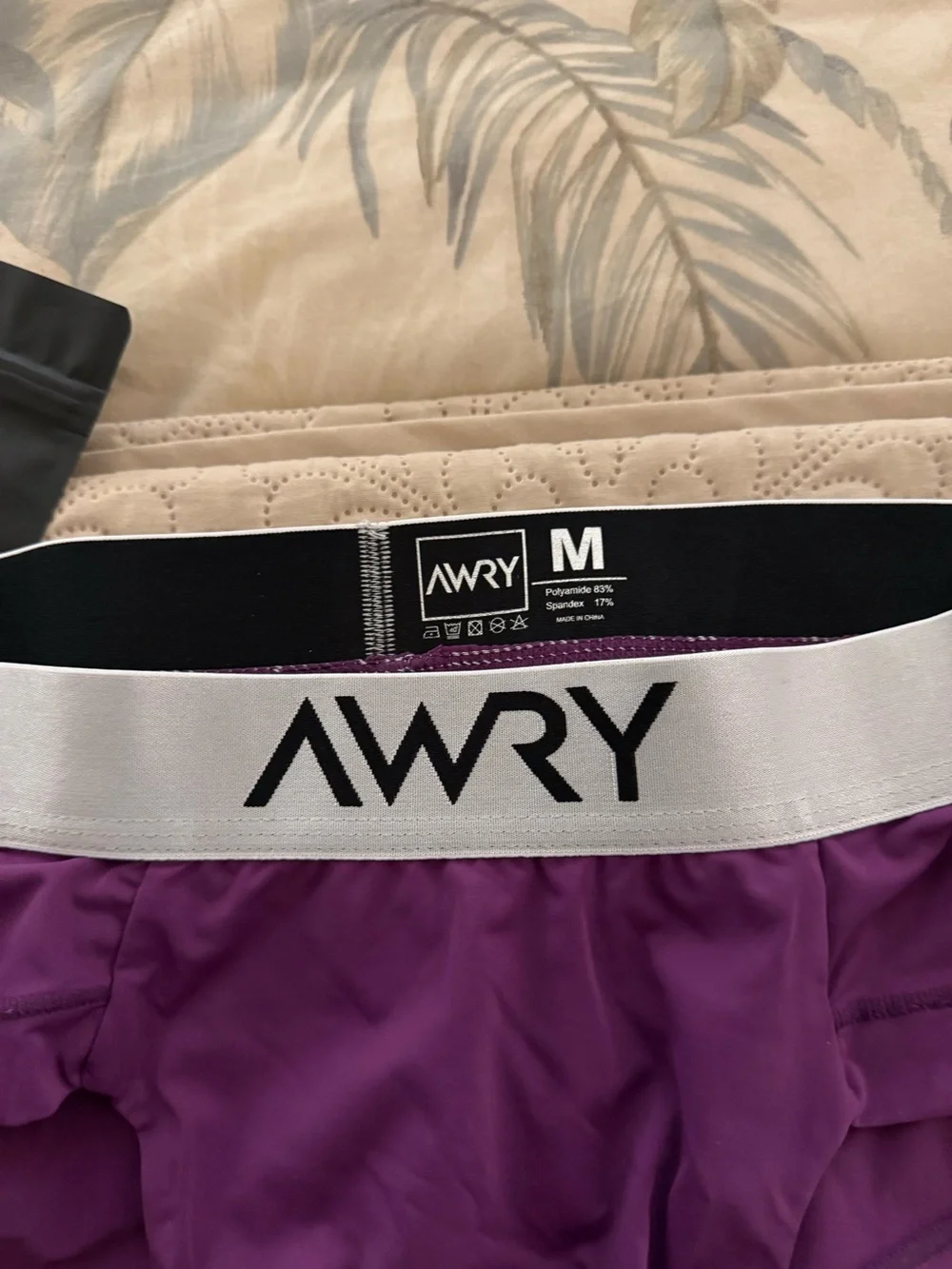 AWRY Men's Stretch Trunk - Purple - Picture 5 of 6
